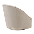 La Rachelle Chenille Swivel Chair - Lustre/Champagne