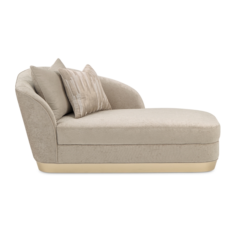 La Rachelle Chenille Chaise - Lustre/Champagne