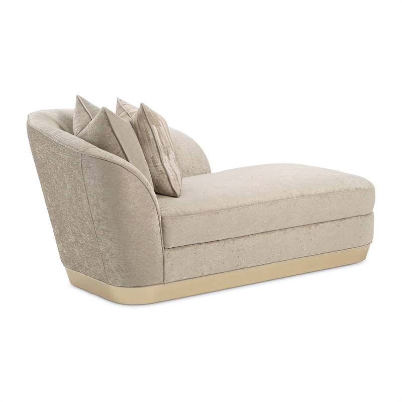 La Rachelle Chenille Chaise - Lustre/Champagne