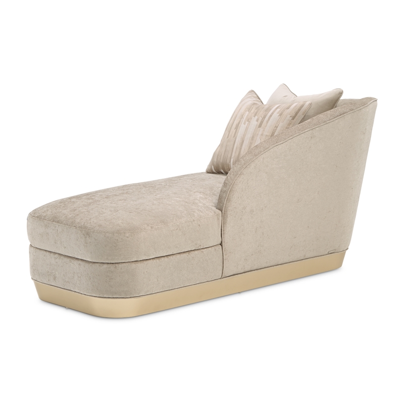 La Rachelle Chenille Chaise - Lustre/Champagne