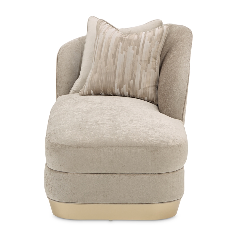 La Rachelle Chenille Chaise - Lustre/Champagne
