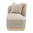 La Rachelle Chenille Chaise - Lustre/Champagne