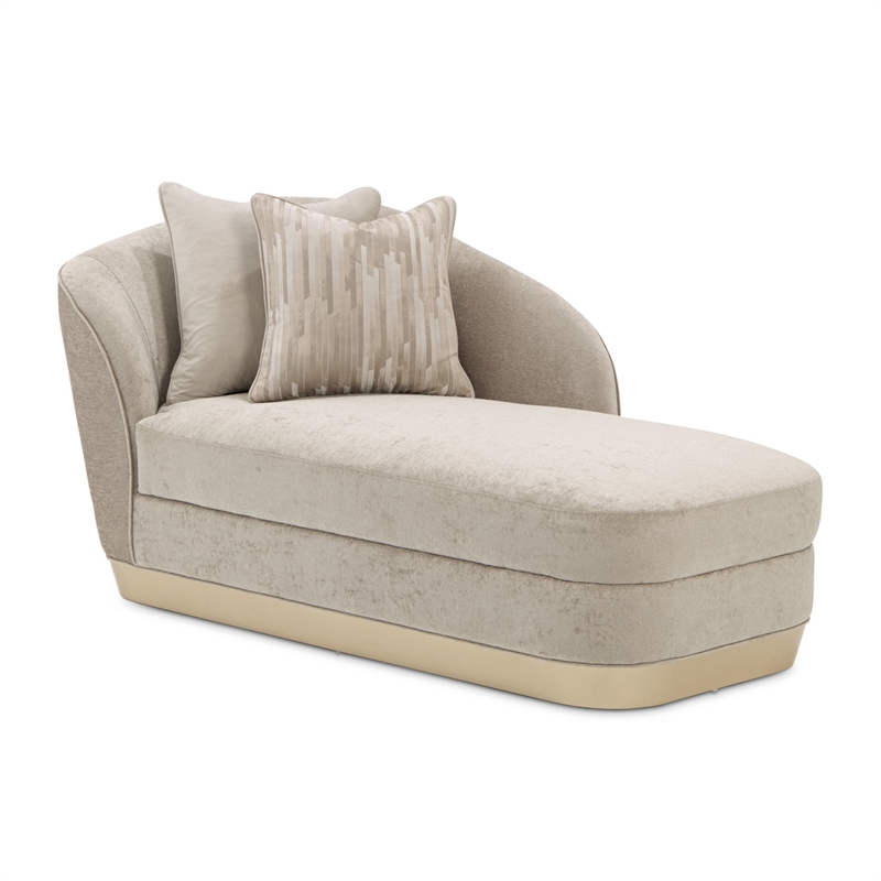 La Rachelle Chenille Chaise - Lustre/Champagne