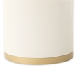 Gineverra Round Cocktail Table - Ivory/Gold