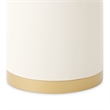 Gineverra Square End Table - Ivory/Gold