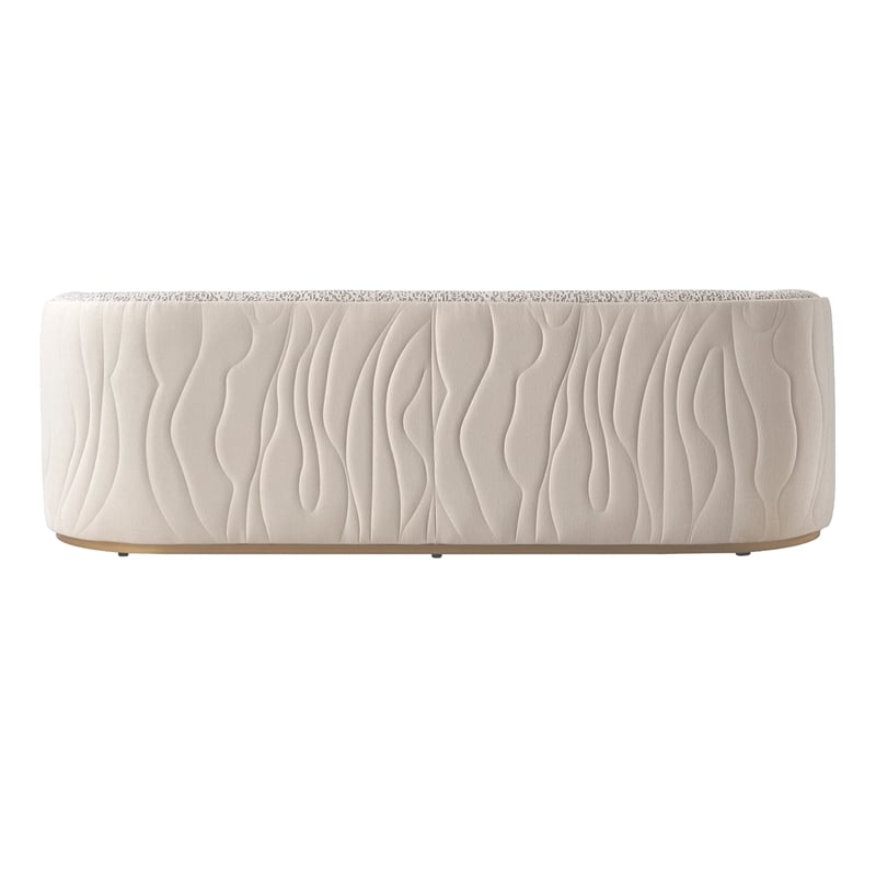 Gineverra Boucle 3-Seater Sofa - Biscotti/Ivory Gold