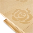 Camellia Field Extendable Pedestal Dining Table - Caramel