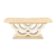 Camellia Field Extendable Pedestal Dining Table - Caramel
