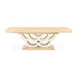 Camellia Field Extendable Pedestal Dining Table - Caramel