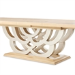 Camellia Field Extendable Pedestal Dining Table - Caramel