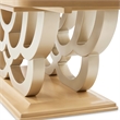 Camellia Field Extendable Pedestal Dining Table - Caramel
