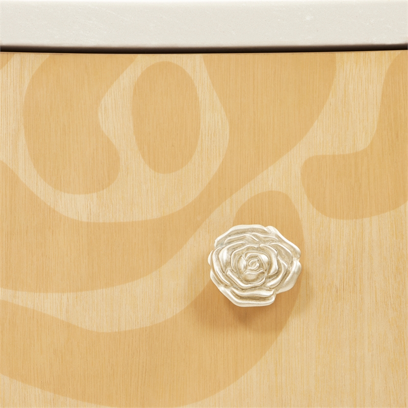 Camellia Field Dresser & Mirror - Caramel