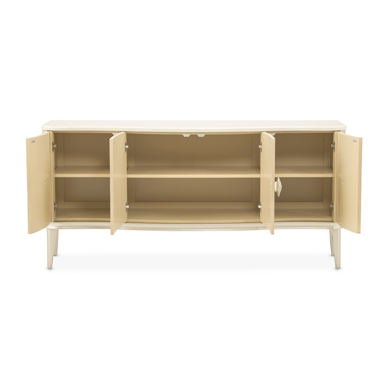Camellia Field Wood Sideboard - Caramel