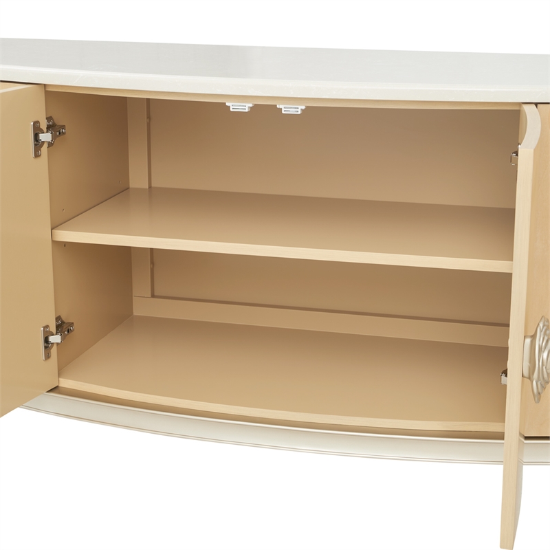Camellia Field Wood Sideboard - Caramel