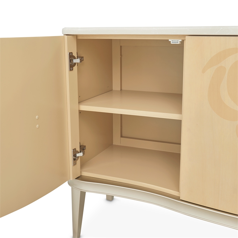 Camellia Field Wood Sideboard - Caramel