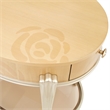 Camellia Field Oval End Table with Drawer - Caramel