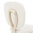 Camellia Field Chenille Vanity Chair - Cornsilk/Champagne