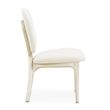 Camellia Field Chenille Vanity Chair - Cornsilk/Champagne