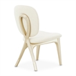 Camellia Field Chenille Vanity Chair - Cornsilk/Champagne