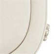 Camellia Field Chenille Accent Bench - Cornsilk/Champagne