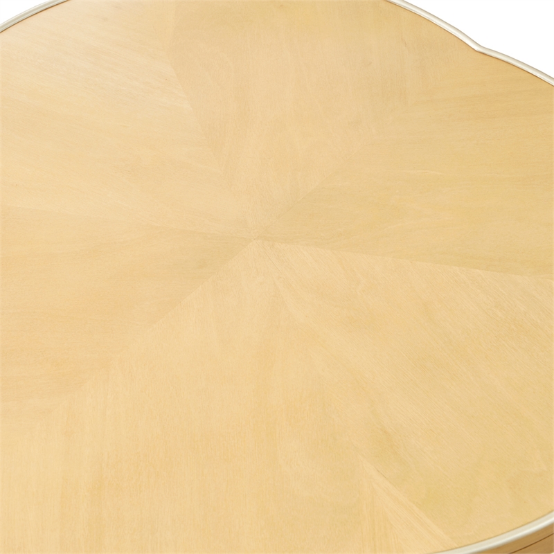 Camellia Field Curved Cocktail Table - Caramel