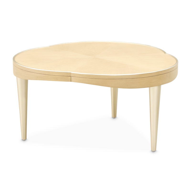 Camellia Field Curved Cocktail Table - Caramel