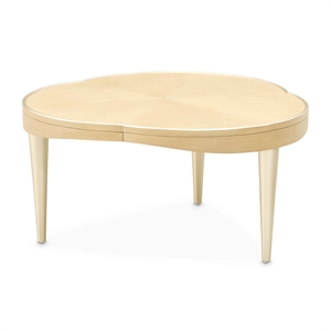 Camellia Field Curved Cocktail Table - Caramel