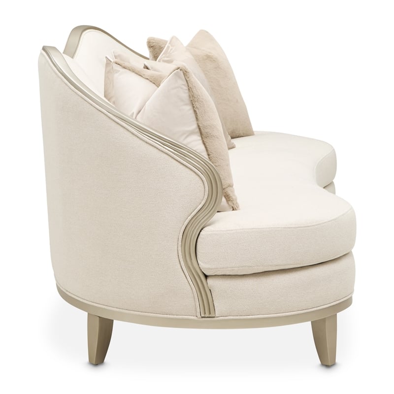 Camellia Field Chenille 3-Seater Sofa - Cornsilk/Caramel