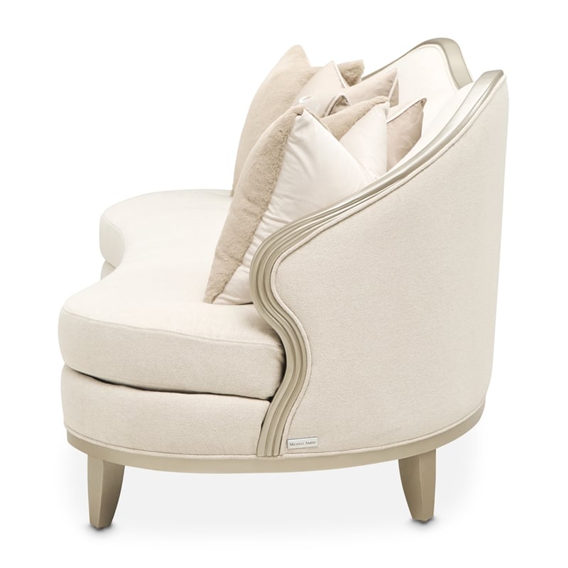Camellia Field Chenille 3-Seater Sofa - Cornsilk/Caramel