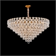 Gala 28-Light Round LED Chandelier - Gold