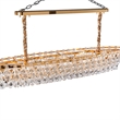 Gala 14-Light Rectangular LED Chandelier - Gold