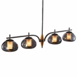 Ember 4-Light LED Chandelier - Smoke/Black Pearl