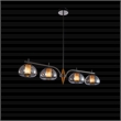 Ember 4-Light LED Chandelier - Smoke/Black Pearl