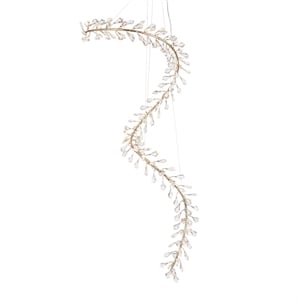 Elora 98&quot LED Crystal Chandelier - Gold