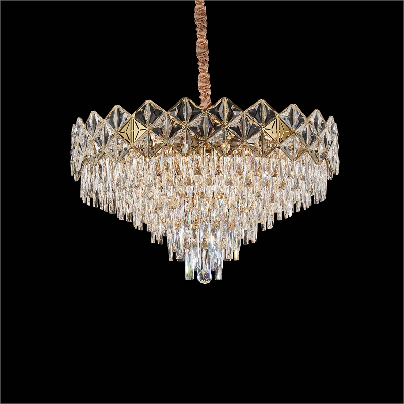 Regalia 21-Light Crystal Chandelier - Gold