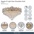 Regalia 21-Light Crystal Chandelier - Gold