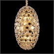 Pendant 14-Light Oblong Crystal Chandelier - Gold
