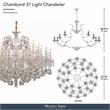 Chambord 37-Light Traditional Crystal Chandelier