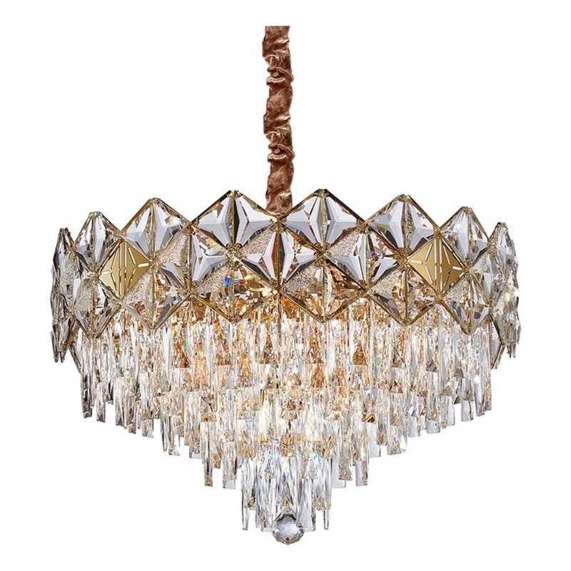 Regalia 13-Light Crystal Chandelier - Gold