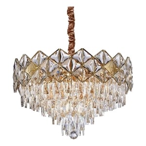 Regalia 13-Light Crystal Chandelier - Gold