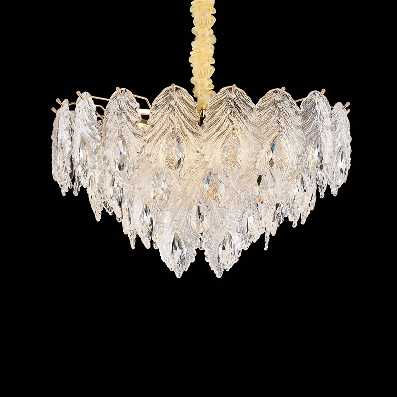 Orlisse 9-Light Acrylic Chandelier - Gold