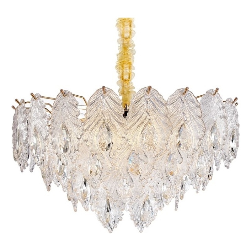 Orlisse 9-Light Acrylic Chandelier - Gold