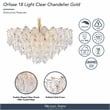 Orlisse 18-Light Acrylic Chandelier - Gold