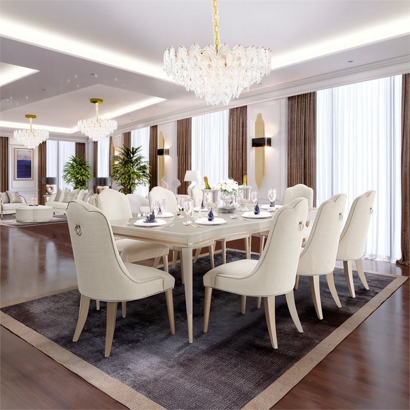 Orlisse 18-Light Acrylic Chandelier - Gold