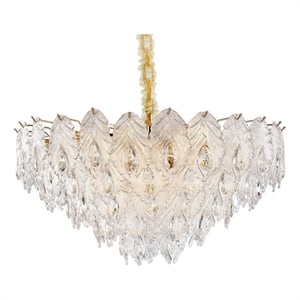 Orlisse 18-Light Acrylic Chandelier - Gold