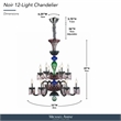 Noir 12-Light Traditional Crystal Chandelier
