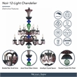 Noir 12-Light Traditional Crystal Chandelier