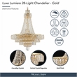 Luxe Lumiere 28-Light Crystal Chandelier - Gold
