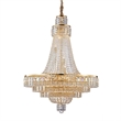 Luxe Lumiere 21-Light Crystal Chandelier - Gold