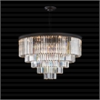 Allure 21-Light Round Crystal Chandelier - Matte Black